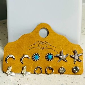 6 Pairs of Adorable Earrings
